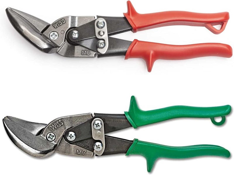 Wiss Crescent 2 Piece MetalMaster Offset Aviation Snips Including M6R & M7R - M6M7AMZ - Image 1